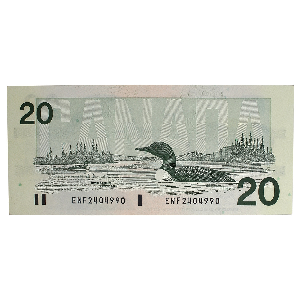 BC-58d 1991 Canada $20 Knight-Dodge, EWF, AU