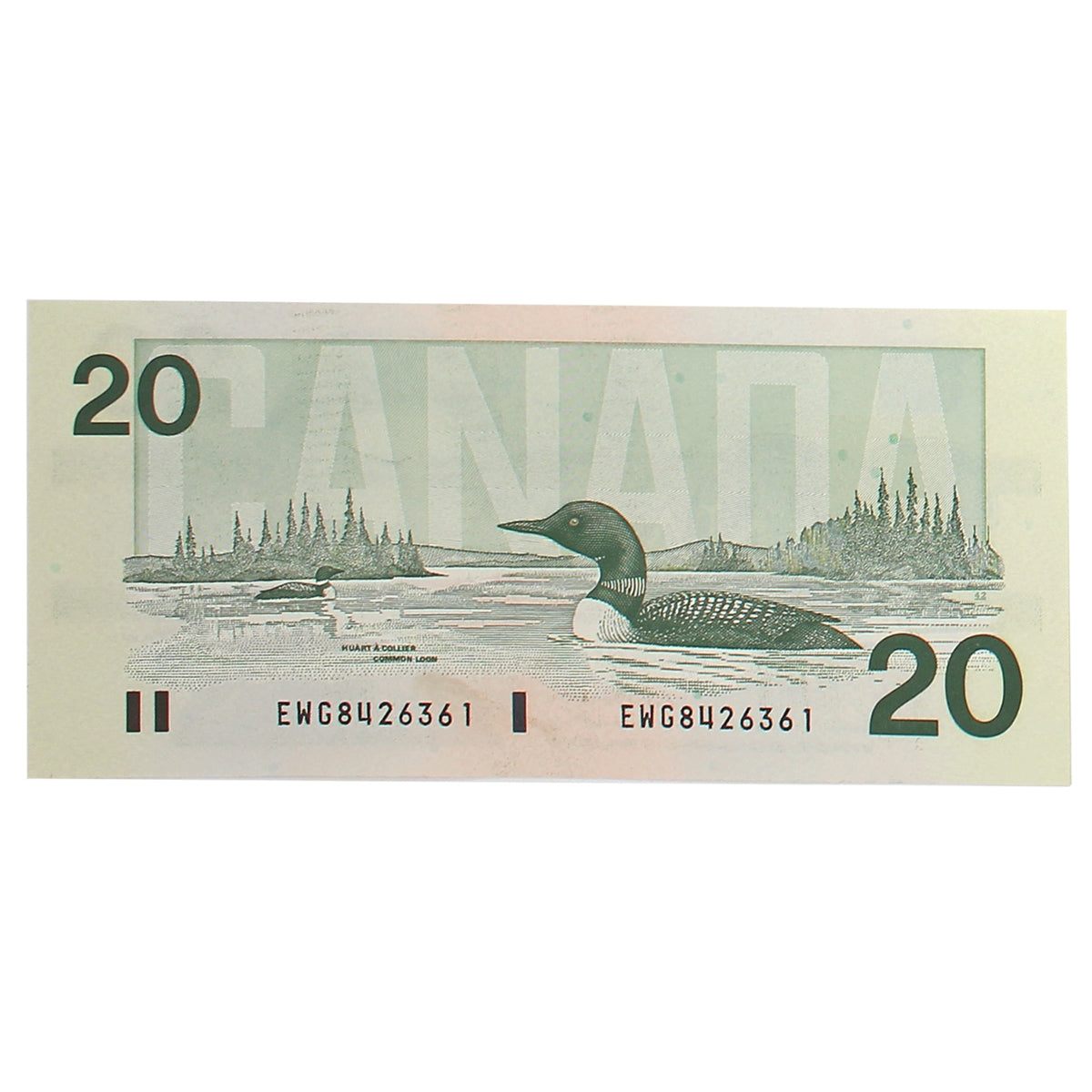 BC-58d 1991 Canada $20 Knight-Dodge, EWG, AU
