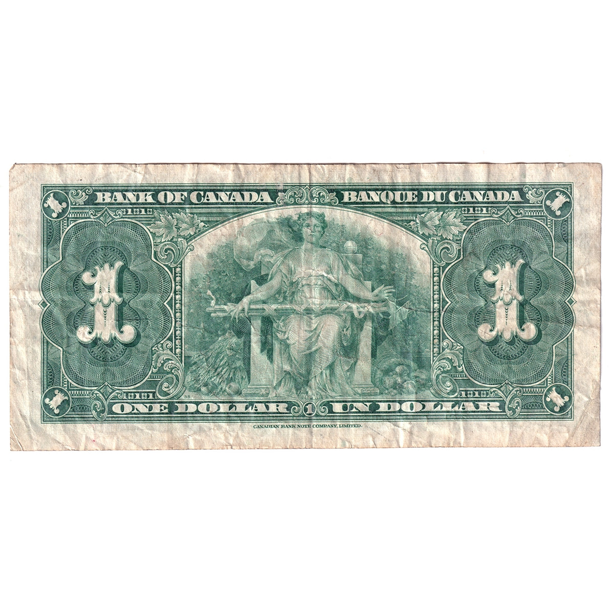 BC-21c 1937 Canada $1 Gordon-Towers, B/M, VF