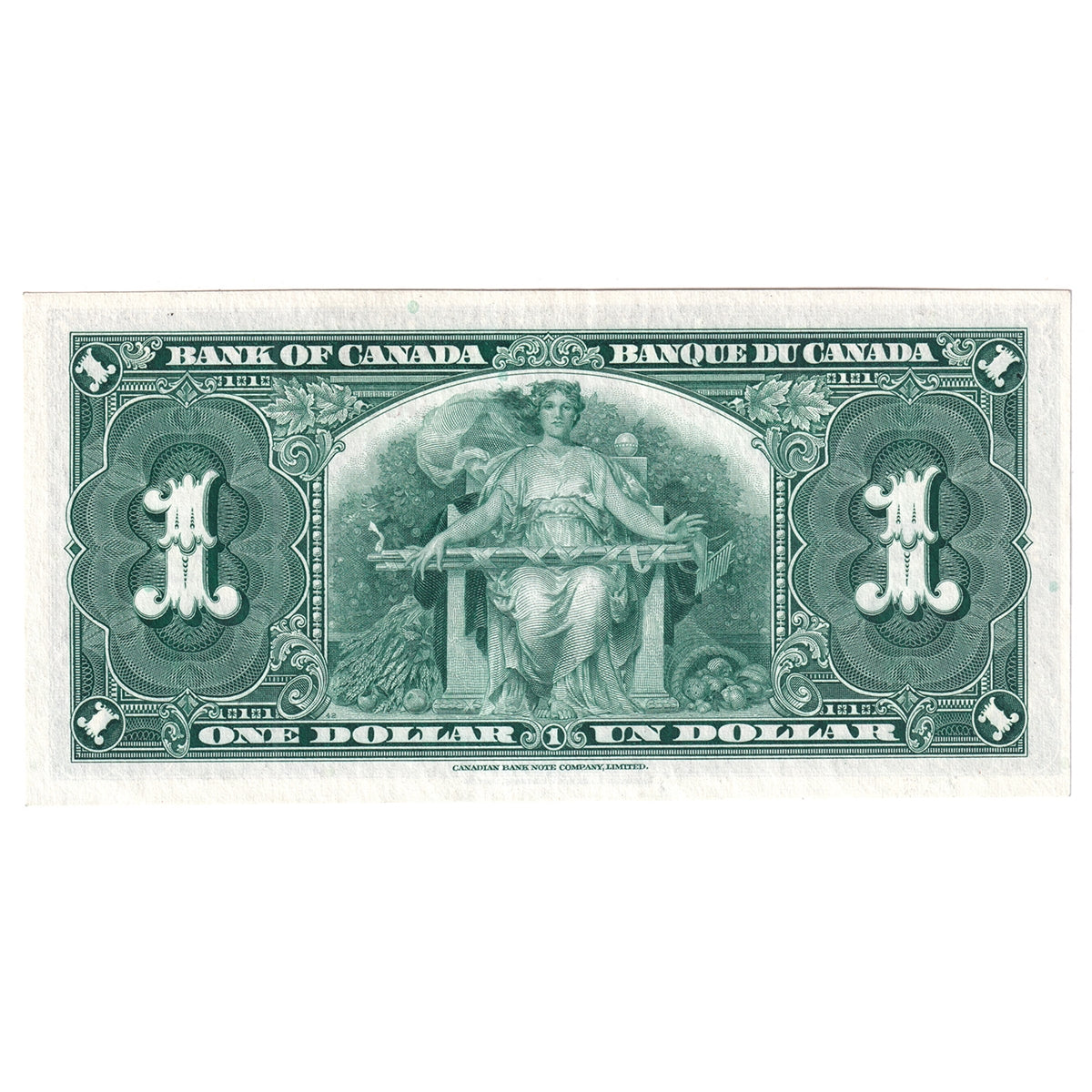 BC-21c 1937 Canada $1 Gordon-Towers, C/M, Almost Uncirculated (AU50)