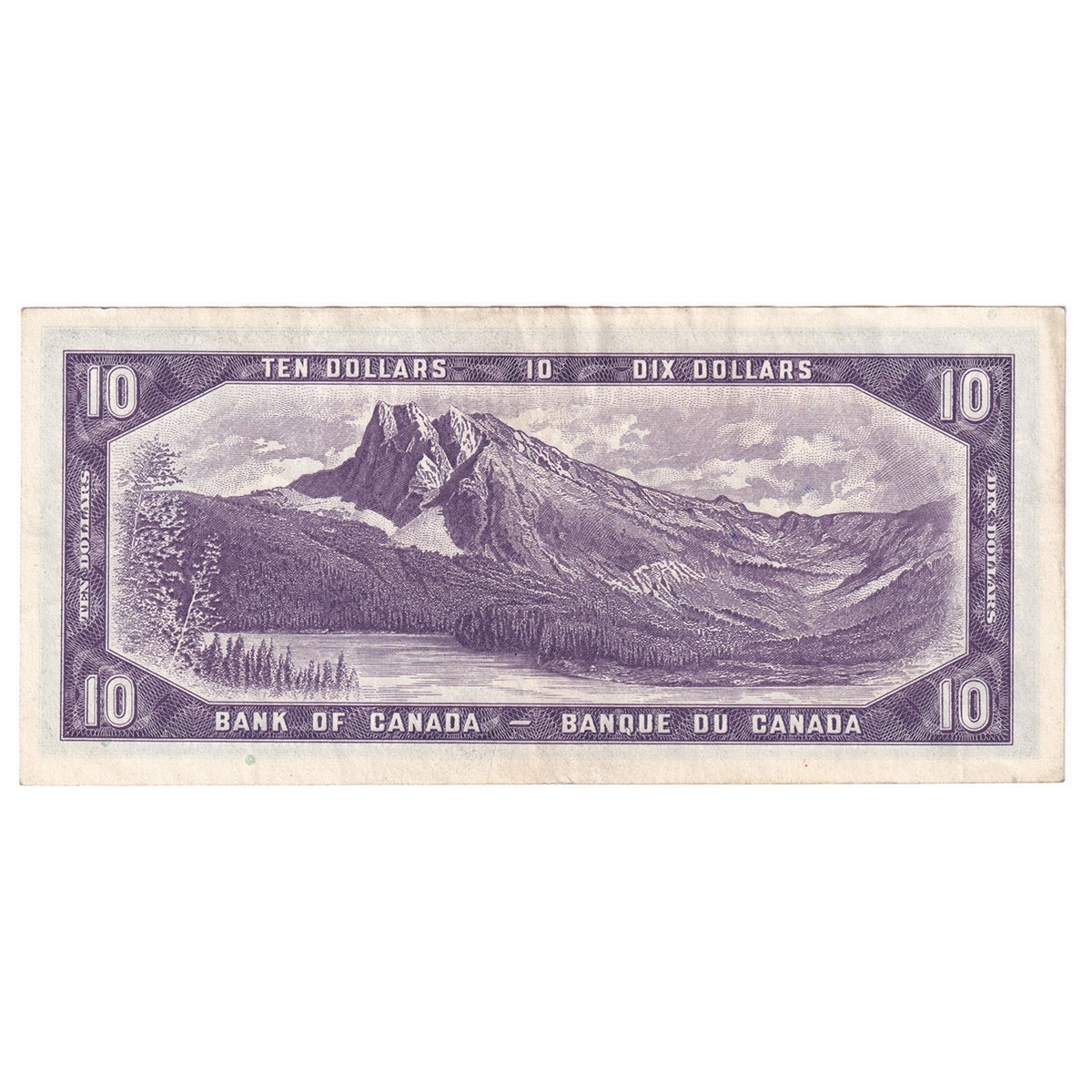 BC-40b 1954 Canada $10 Beattie-Rasminsky, N/T, Extra Fine (EF40)