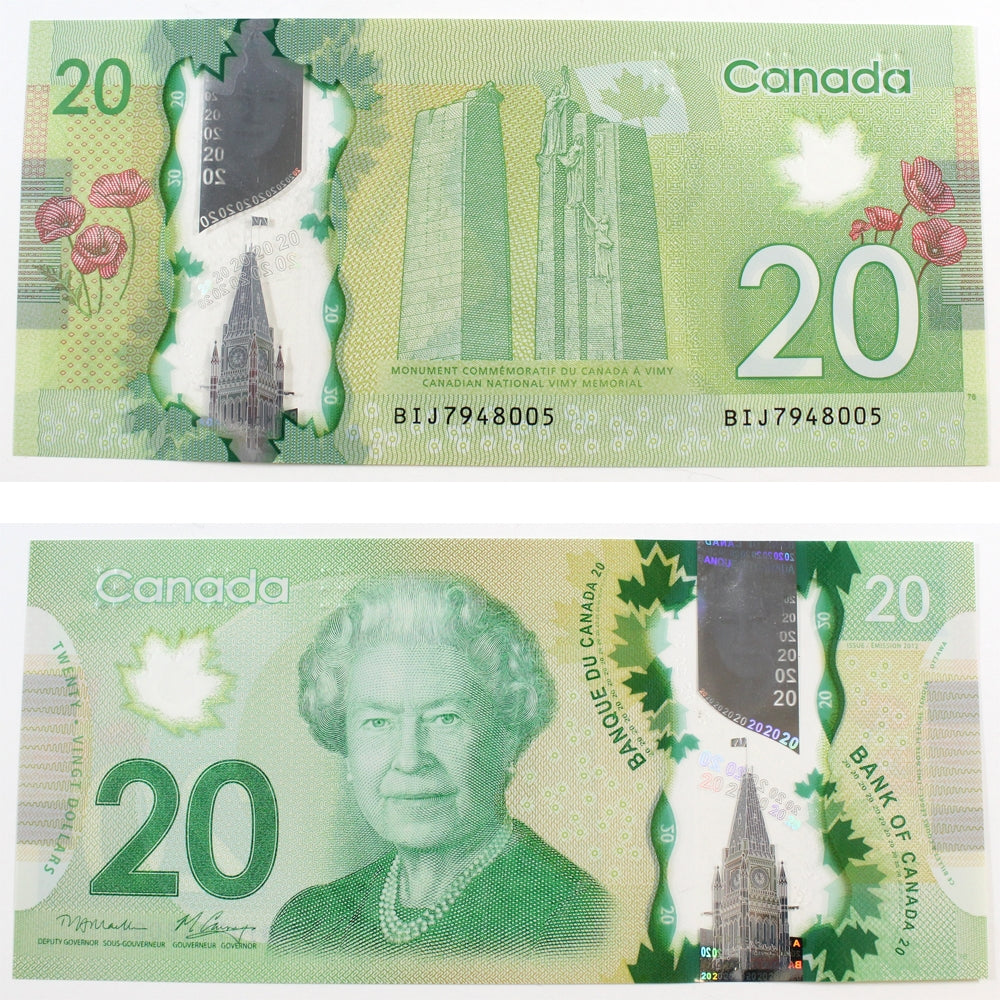 BC-71a 2012 Canada $20 Macklem-Carney, BIJ, Choice Uncirculated (CUNC63)