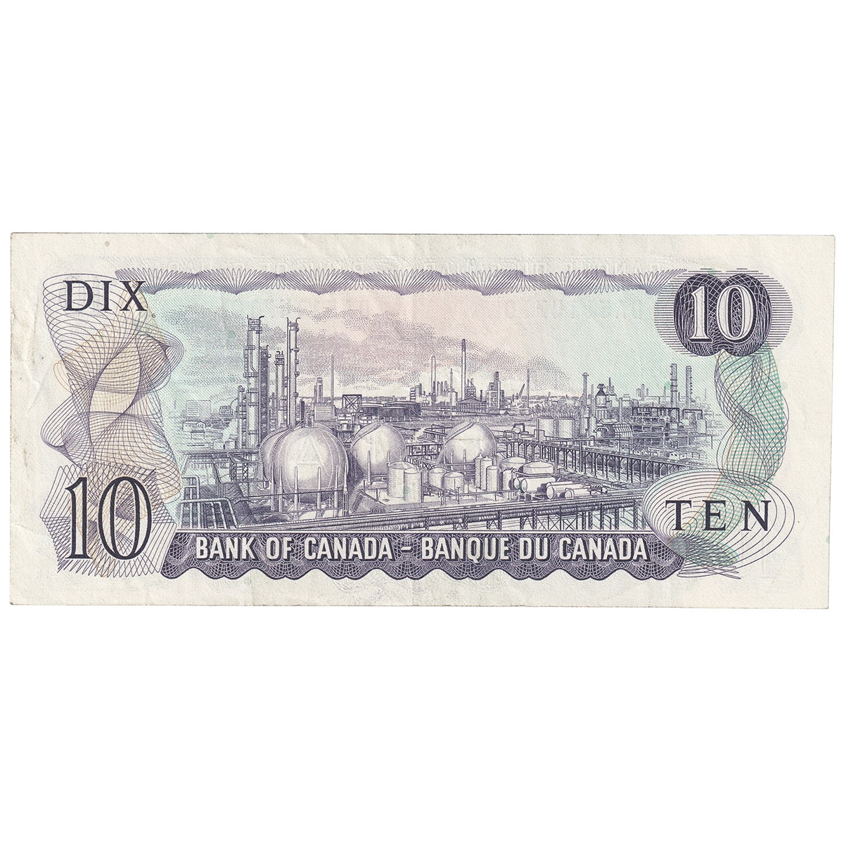 BC-49a 1971 Canada $10 Beattie-Rasminsky, DA, CIRC