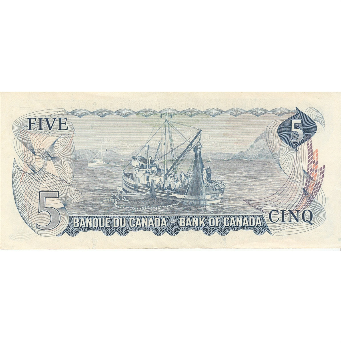 BC-48a 1972 Canada $5 Bouey-Rasminsky, CD, AU-UNC (AU55)