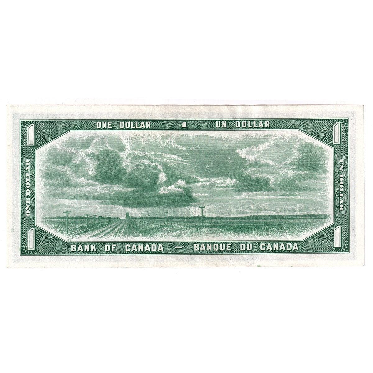 BC-29b 1954 Canada $1 Beattie-Coyne, Devil's Face, L/A, Uncirculated (MS60)