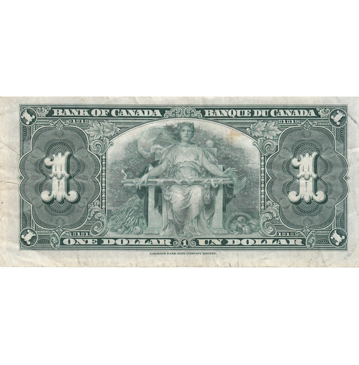 BC-21d 1937 Canada $1 Coyne-Towers, K/N, VF