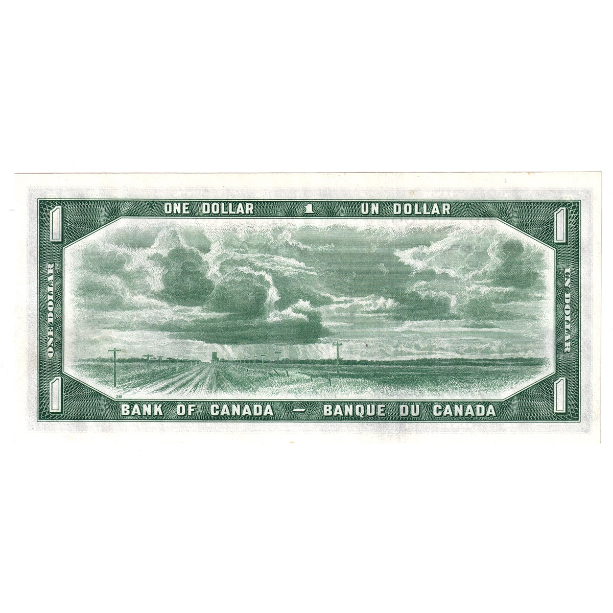 BC-37a 1954 Canada $1 Beattie-Coyne, U/A, AU-UNC (AU55)