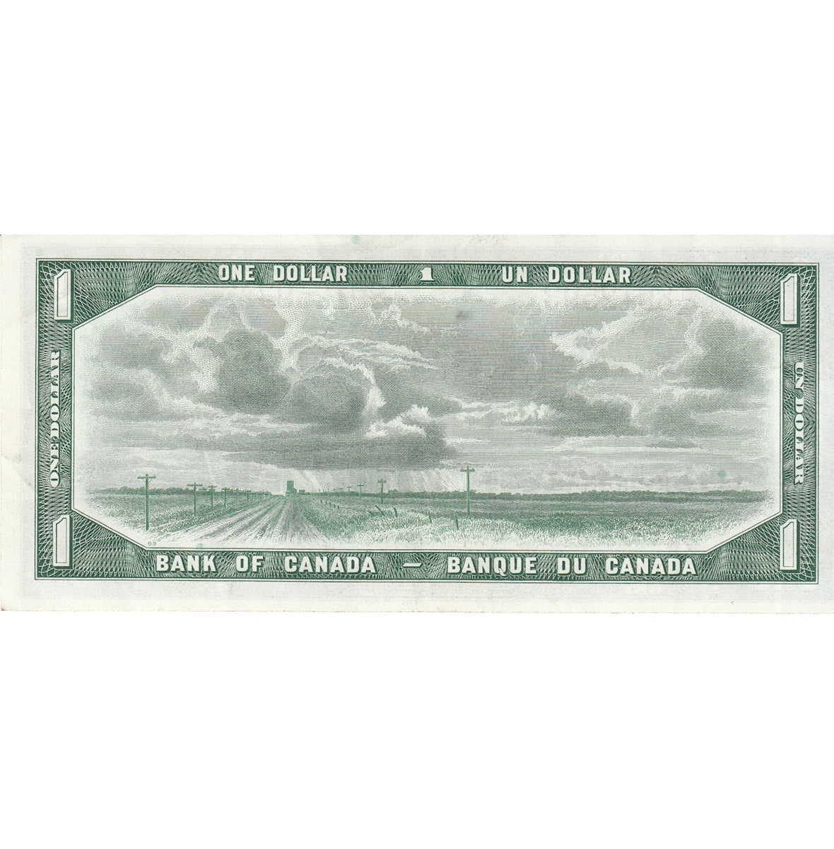 BC-37a 1954 Canada $1 Beattie-Coyne, T/L, Extra Fine (EF40)