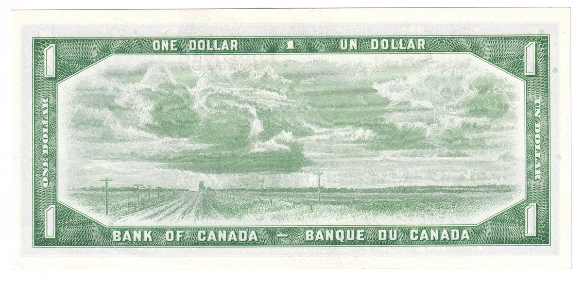 BC-37a-i 1954 Canada $1 Beattie-Coyne, D/M, AU-UNC (AU55)