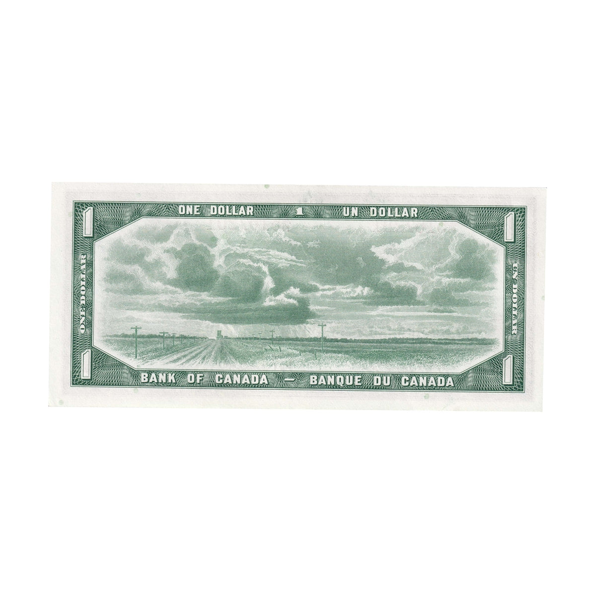 BC-37b 1954 Canada $1 Beattie-Rasminsky, I/N, AU-UNC (AU55)