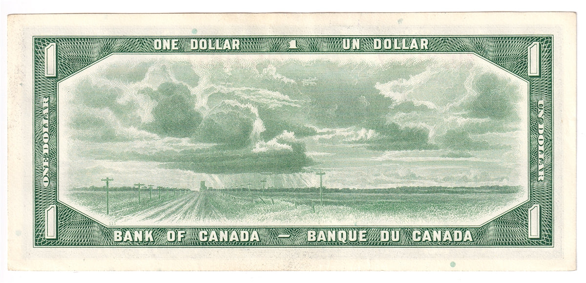 BC-37b 1954 Canada $1 Beattie-Rasminsky, F/O, AU-UNC (AU55)
