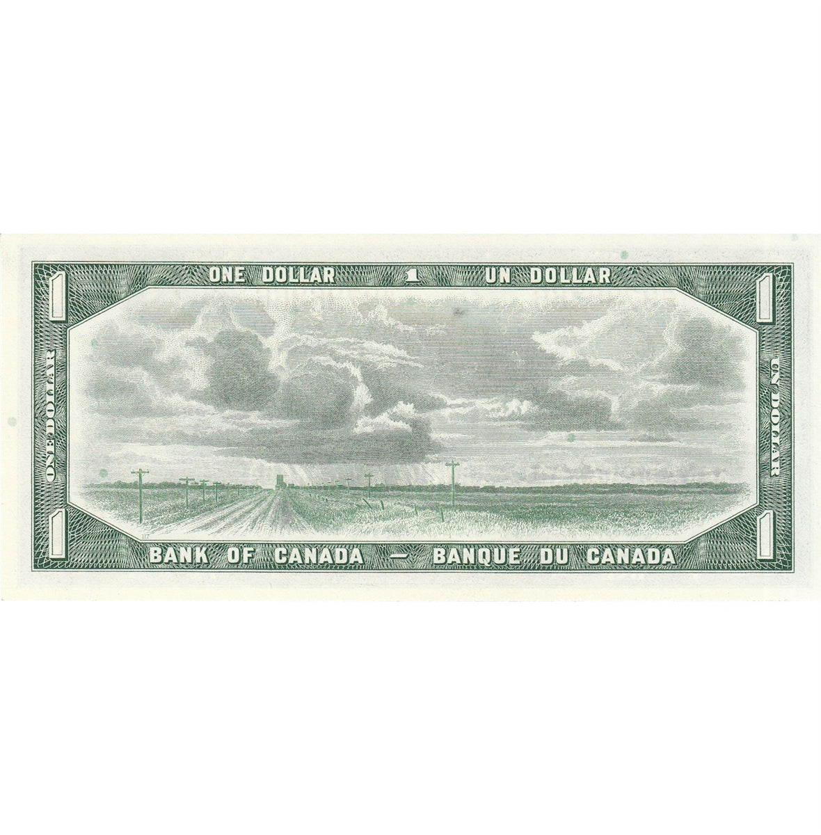 BC-37b 1954 Canada $1 Beattie-Rasminsky, H/Y, Choice Uncirculated (CUNC63)