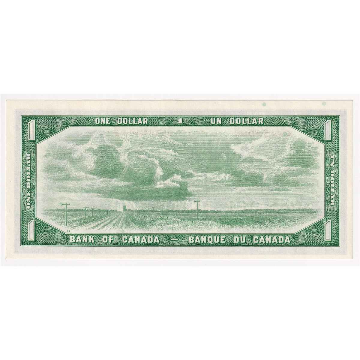 BC-37b-i 1954 Canada $1 Beattie-Rasminsky, K/M, Choice Uncirculated (CUNC63)