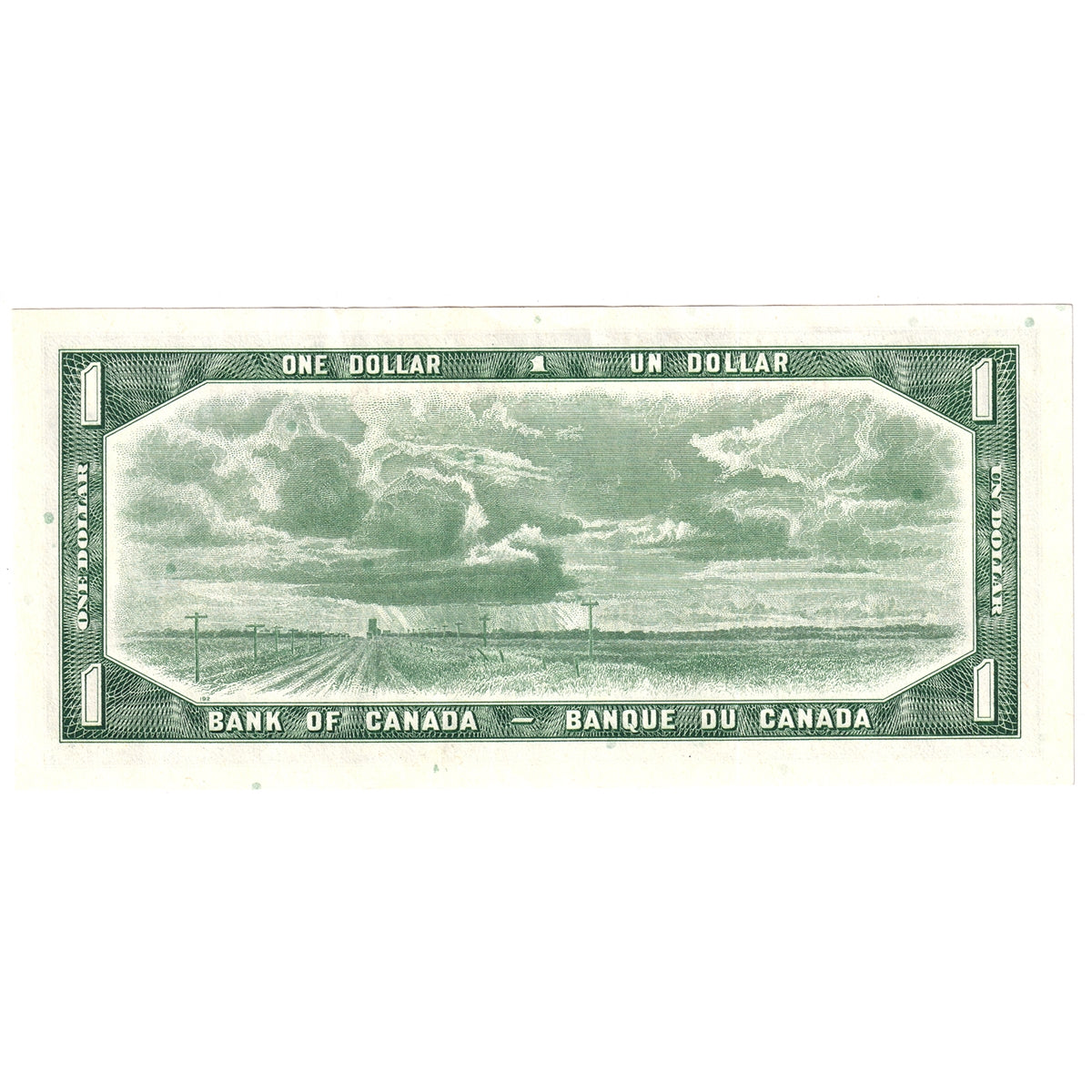 BC-37c 1954 Canada $1 Bouey-Rasminsky, J/F, Almost Uncirculated (AU50)