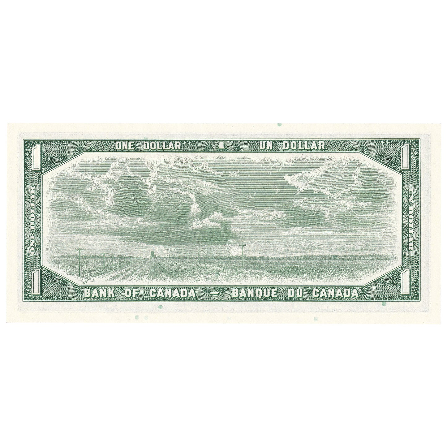 BC-37d 1954 Canada $1 Lawson-Bouey, Z/F, Uncirculated (MS60)