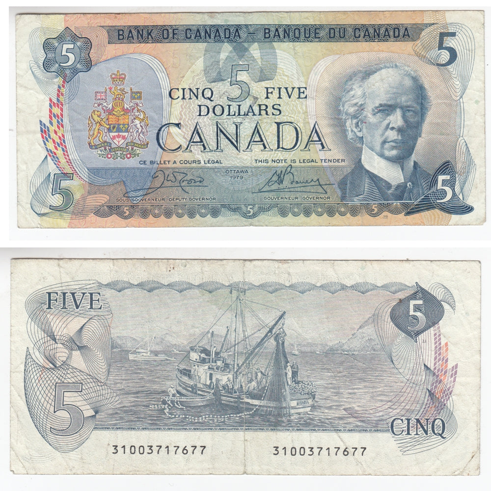 BC-53bA 1979 Canada $5 Crow-Bouey, "310", VG-F (VG10)