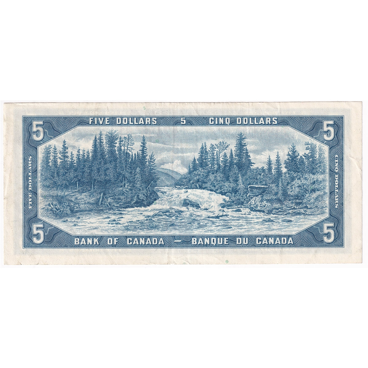 BC-39b 1954 Canada $5 Beattie-Rasminsky, F/S, Very Fine (VF20)