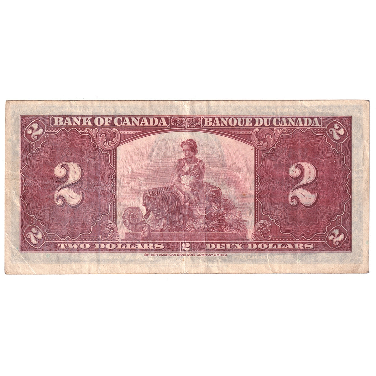 BC-22b 1937 Canada $2 Gordon-Towers, K/B, Very Fine (VF20)