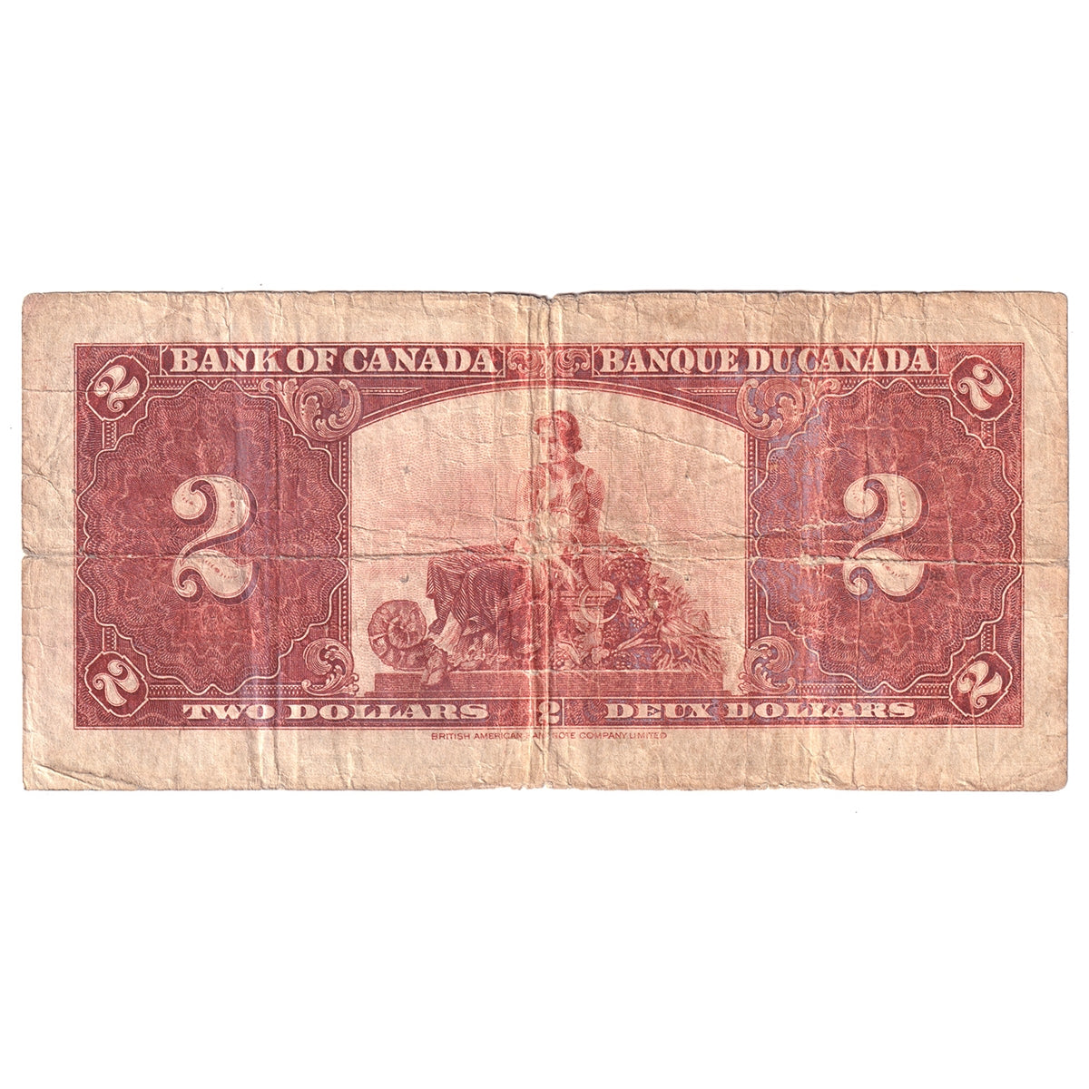 BC-22b 1937 Canada $2 Gordon-Towers, R/B, CIRC