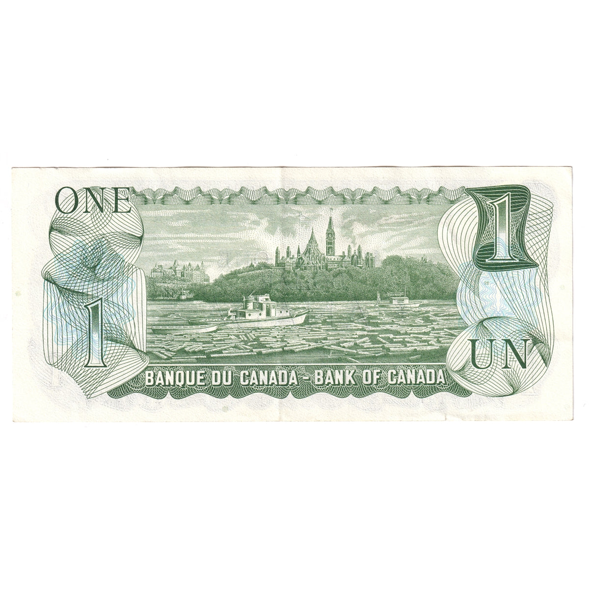 BC-46bA 1973 Canada $1 Crow-Bouey, BAX, EF-AU (EF45)