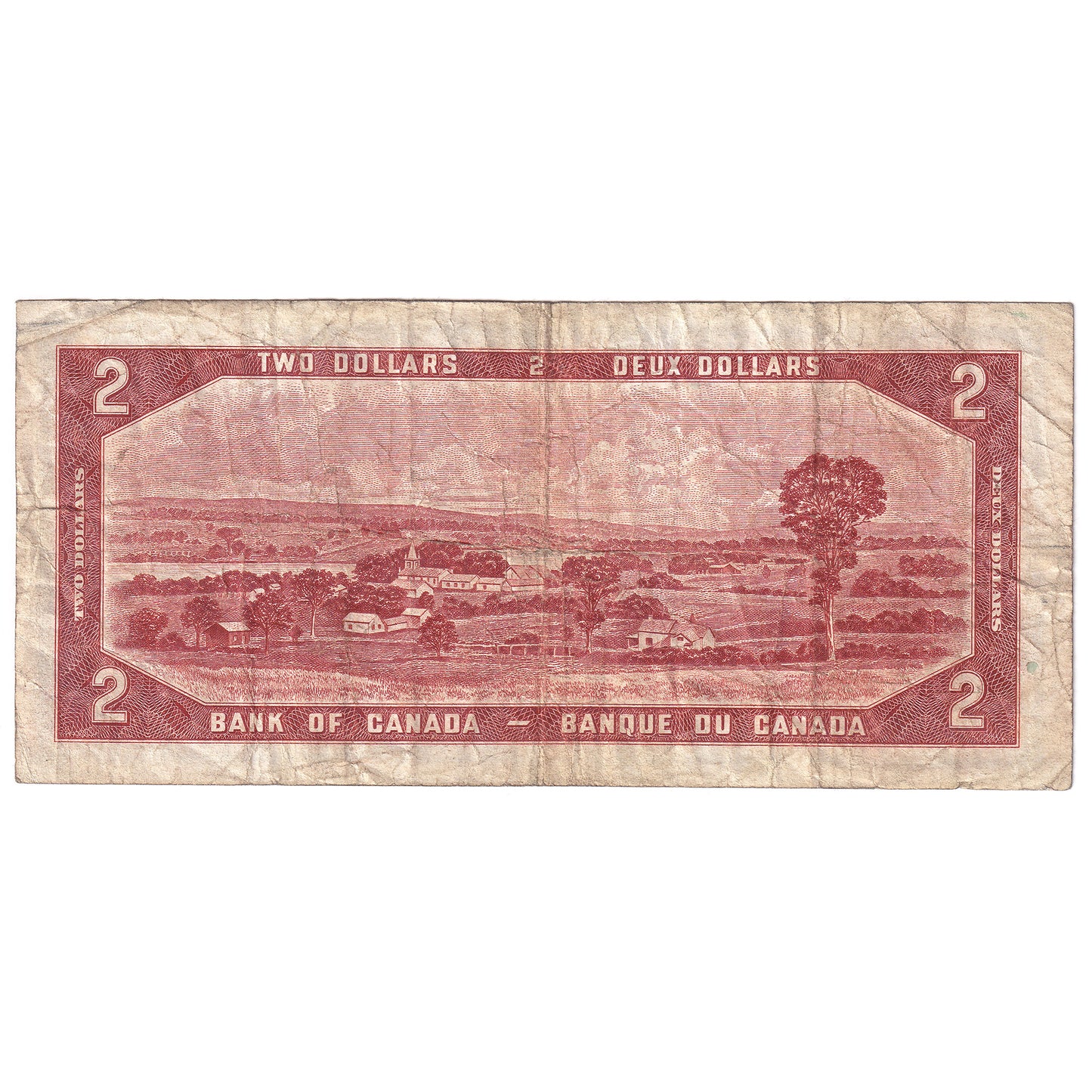 BC-38a 1954 Canada $2 Beattie-Coyne, J/B, VG-F