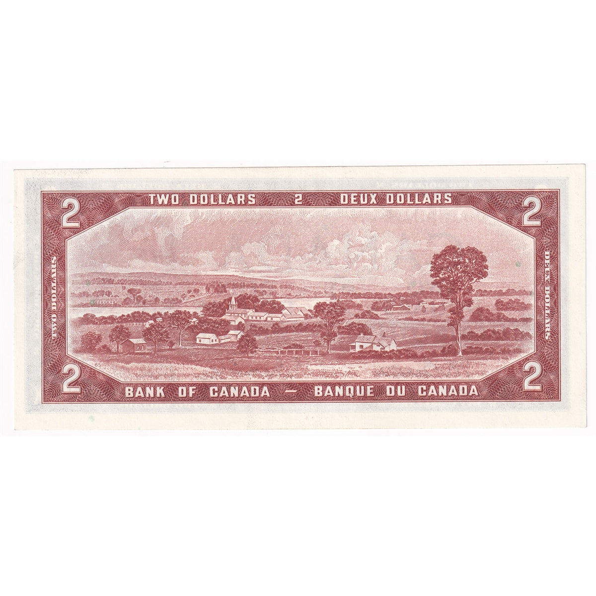 BC-38b 1954 Canada $2 Beattie-Rasminsky, B/R, AU-UNC (AU55)