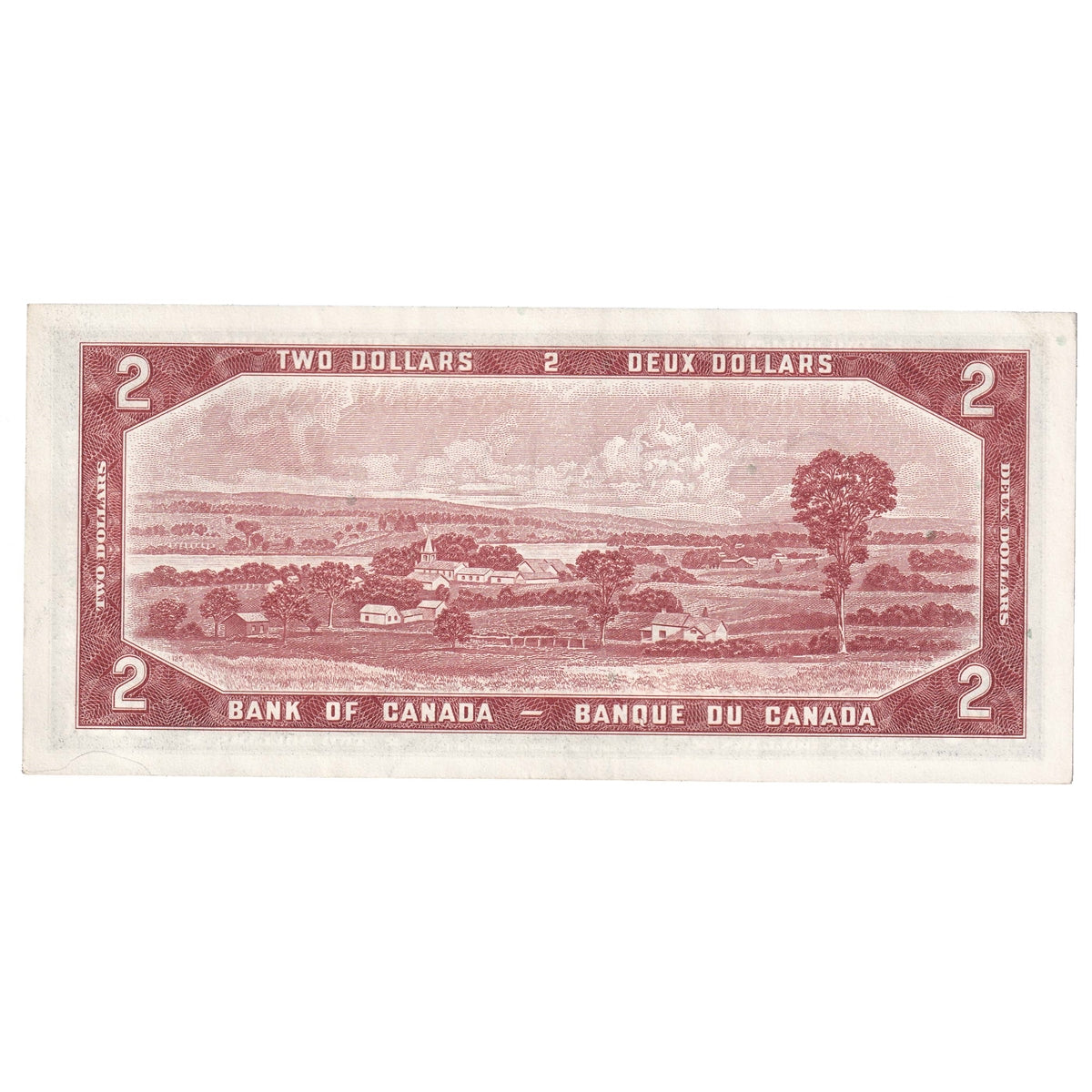 BC-38b 1954 Canada $2 Beattie-Rasminsky, E/U, Almost Uncirculated (AU50)