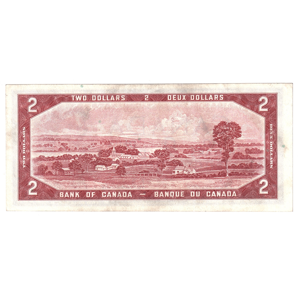 BC-38b 1954 Canada $2 Beattie-Rasminsky, Z/U, Extra Fine (EF40)
