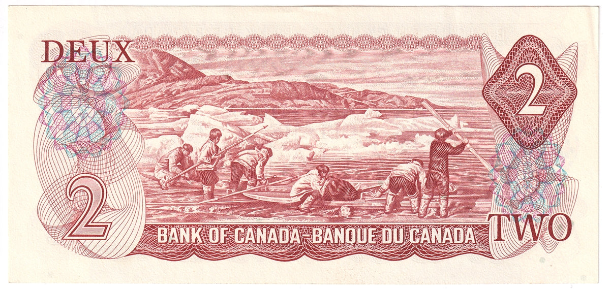 BC-47a 1974 Canada $2 Lawson-Bouey, BZ, AU-UNC (AU55)