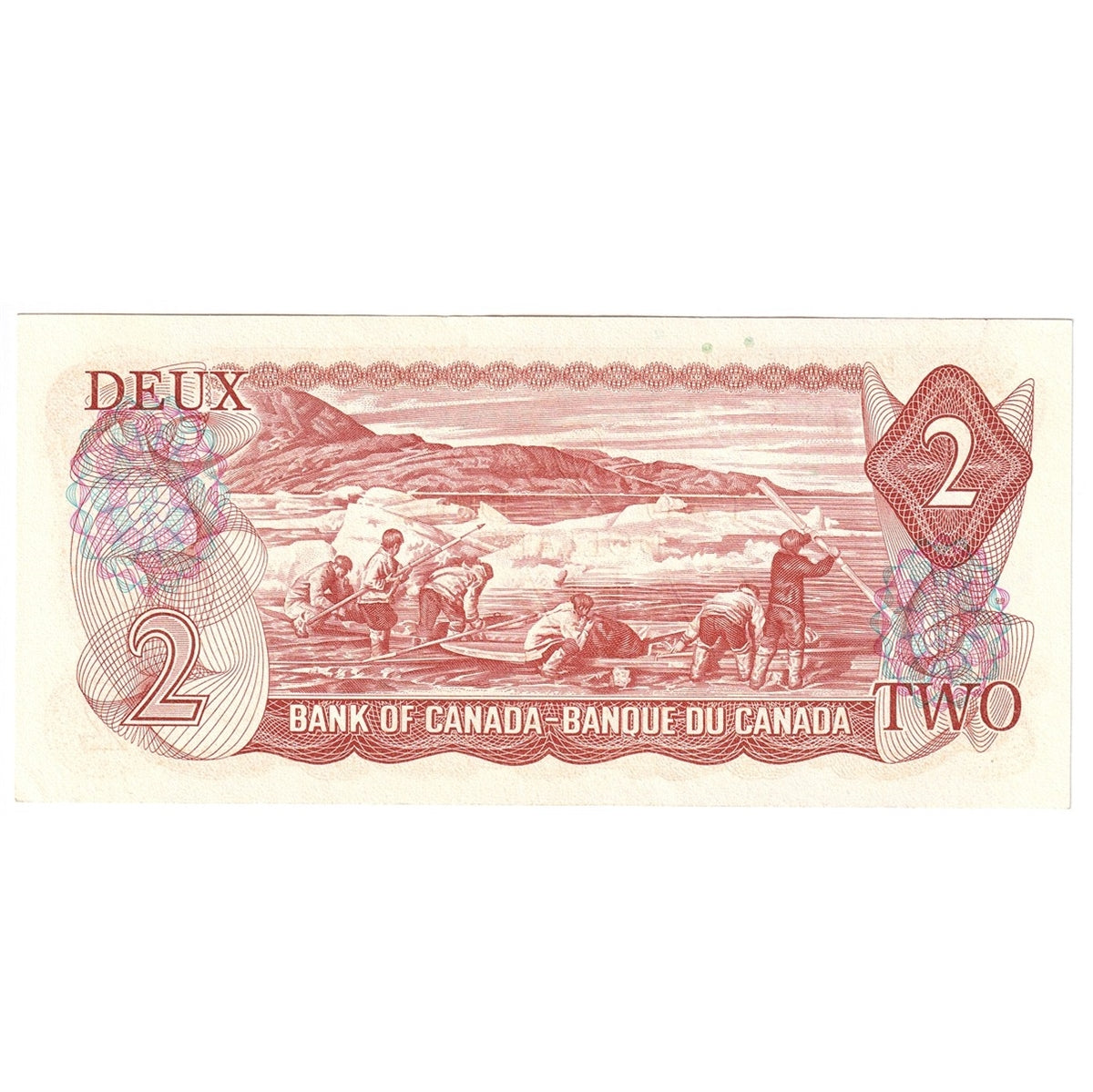 BC-47b 1974 Canada $2 Crow-Bouey, AGK, Almost Uncirculated (AU50)