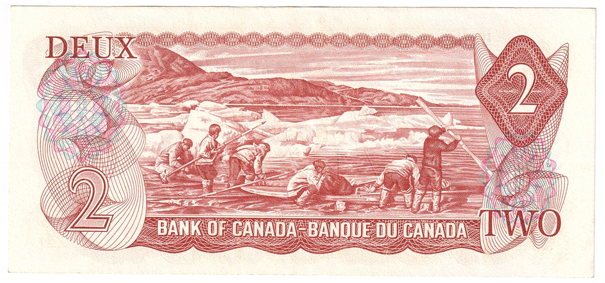 BC-47b 1974 Canada $2 Crow-Bouey, AGT, EF-AU (EF45)