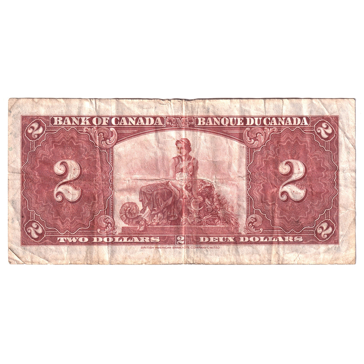 BC-22c 1937 Canada $2 Coyne-Towers, B/R, F-VF