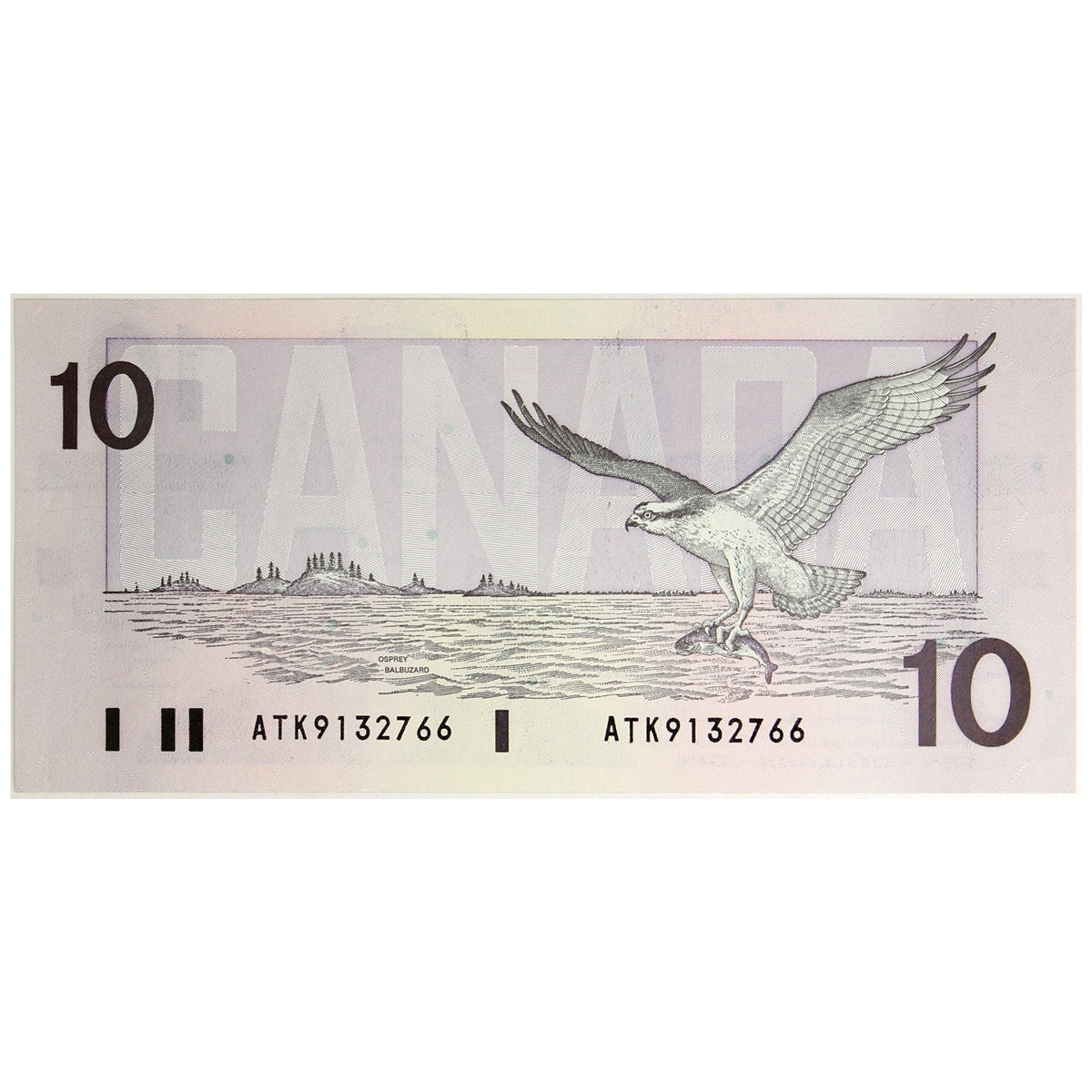BC-57a 1989 Canada $10 Thiessen-Crow, ATK, UNC