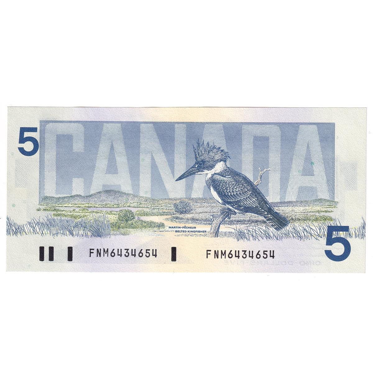 BC-56b 1986 Canada $5 Thiessen-Crow, FNM, UNC