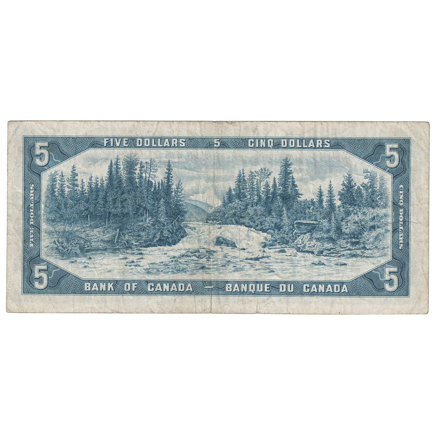 BC-39a-i 1954 Canada $5 Beattie-Coyne, V/C, F-VF