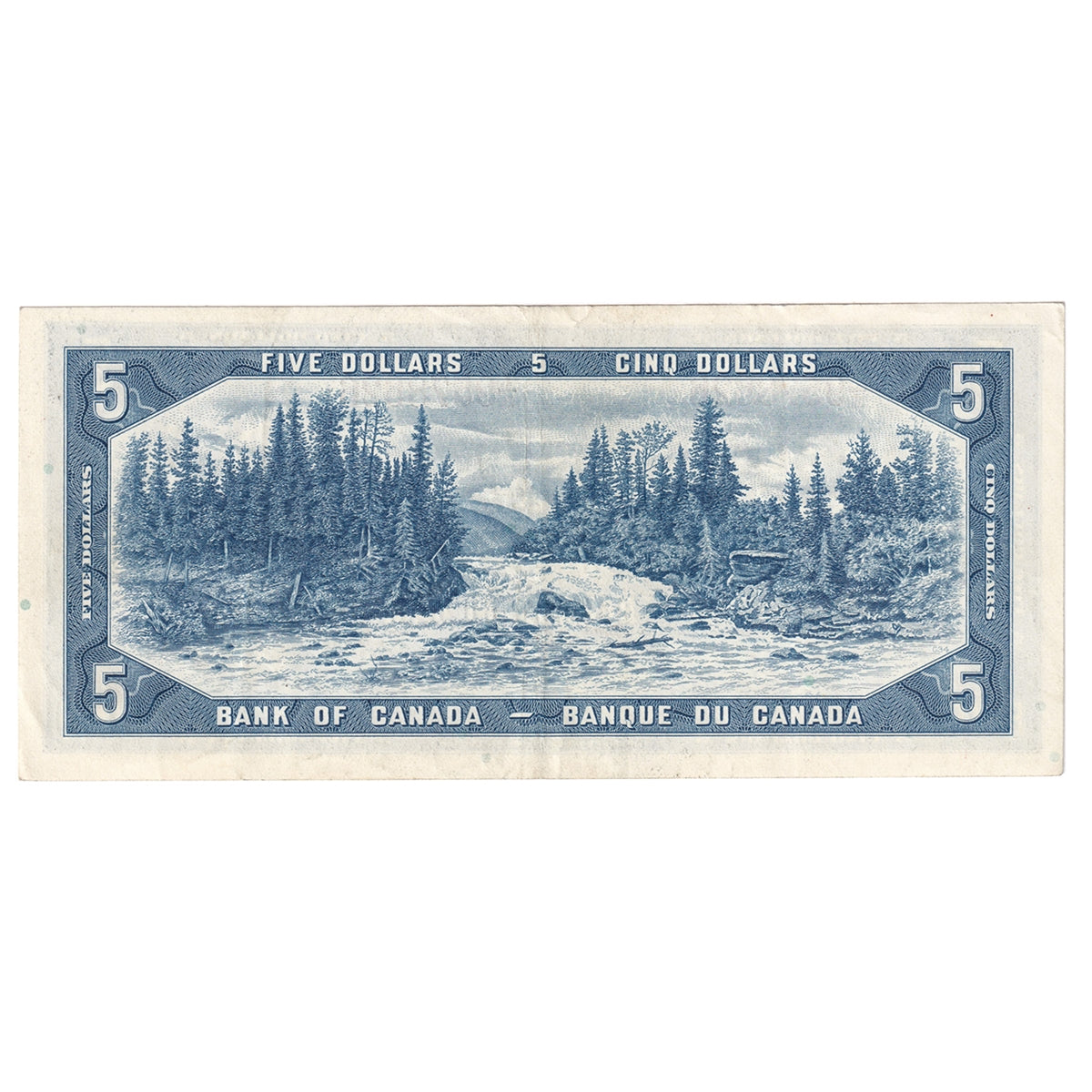BC-39b 1954 Canada $5 Beattie-Rasminsky, T/S, VF-EF (VF30)