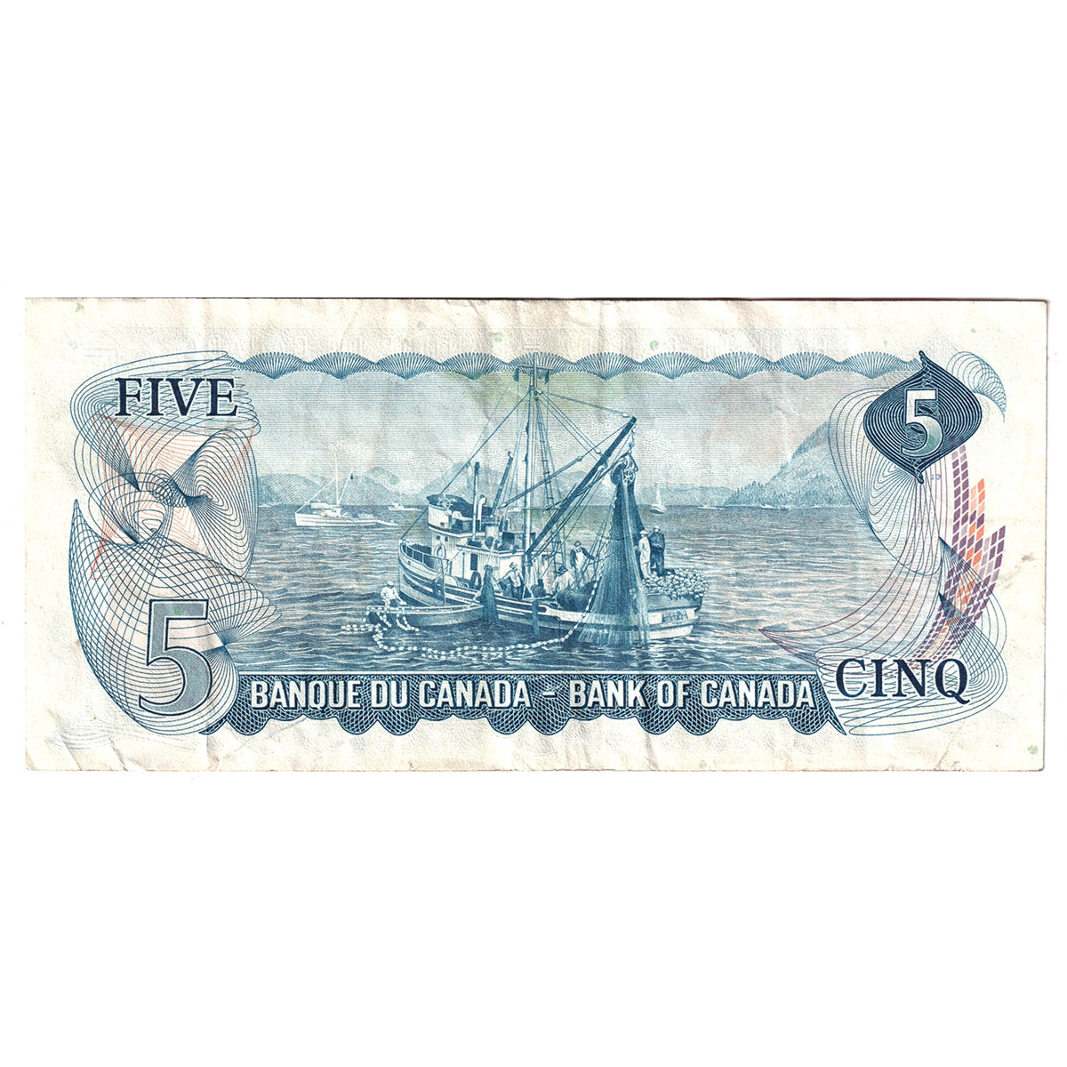 BC-48b 1972 Canada $5 Lawson-Bouey, SV, Circ