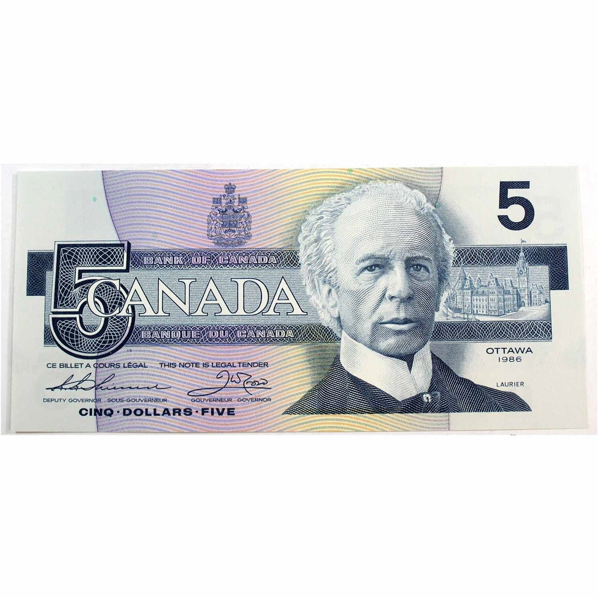 BC-56b 1986 Canada $5 Thiessen-Crow, FON, CUNC