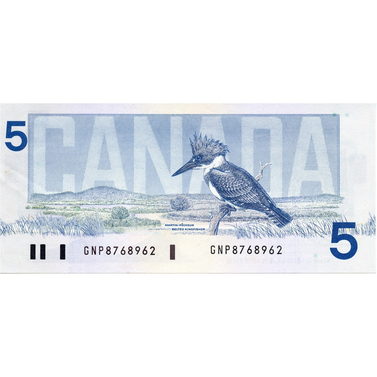 BC-56b 1986 Canada $5 Thiessen-Crow, GNP, AU-UNC