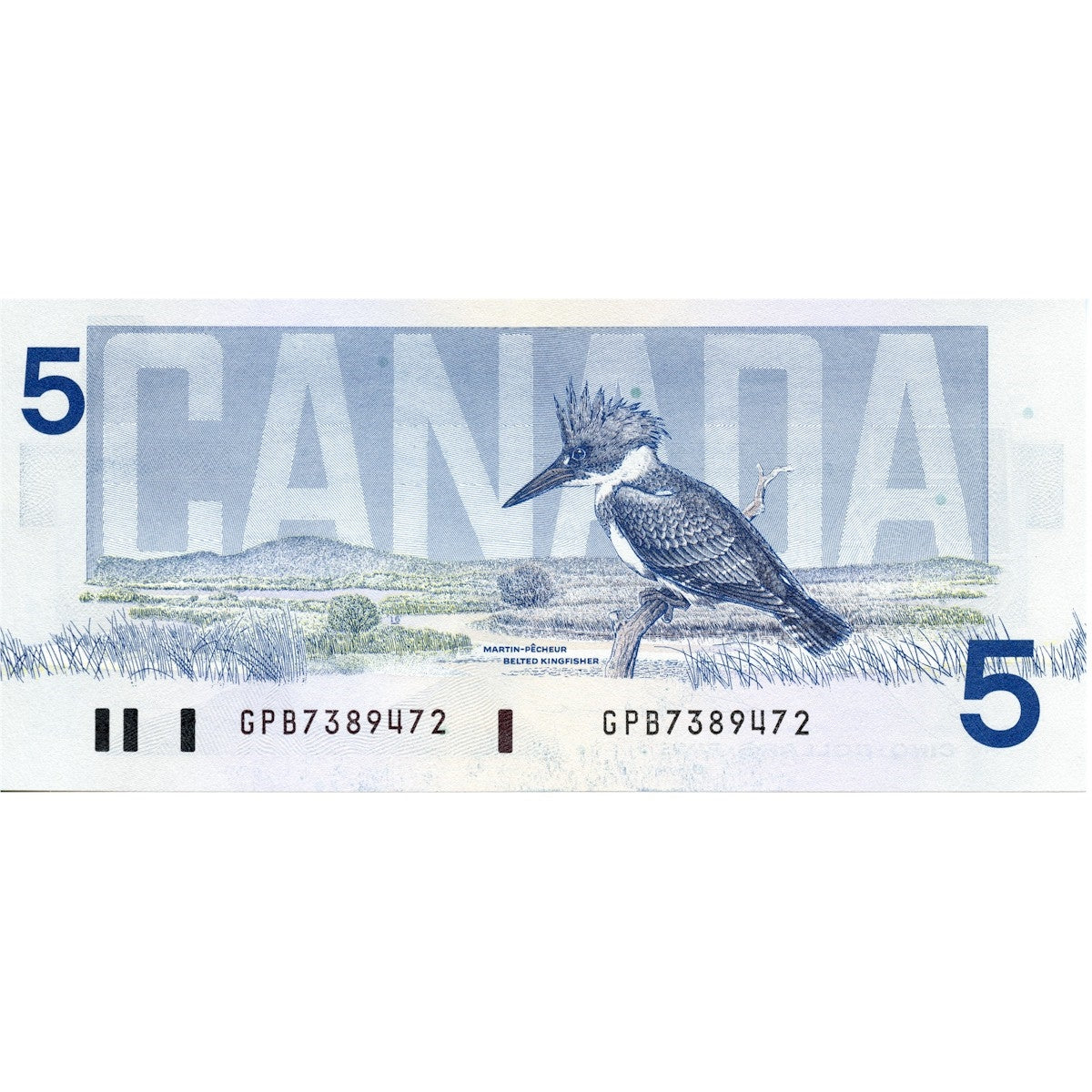 BC-56c 1986 Canada $5 Bonin-Thiessen, GPB, CUNC