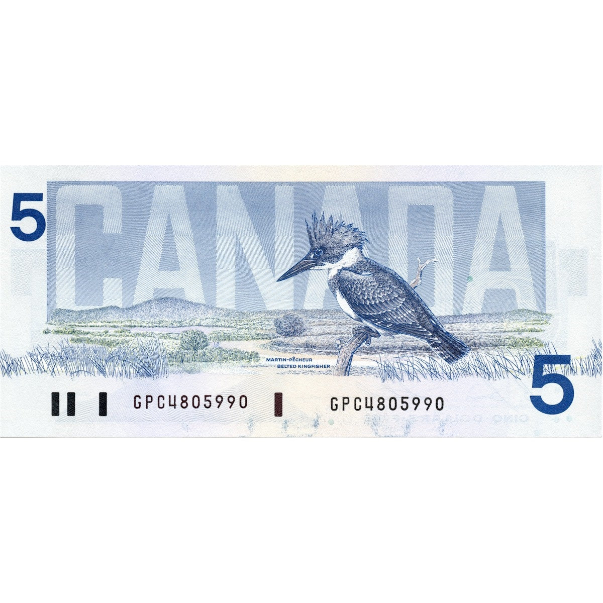 BC-56c 1986 Canada $5 Bonin-Thiessen, GPC, Uncirculated (MS60)
