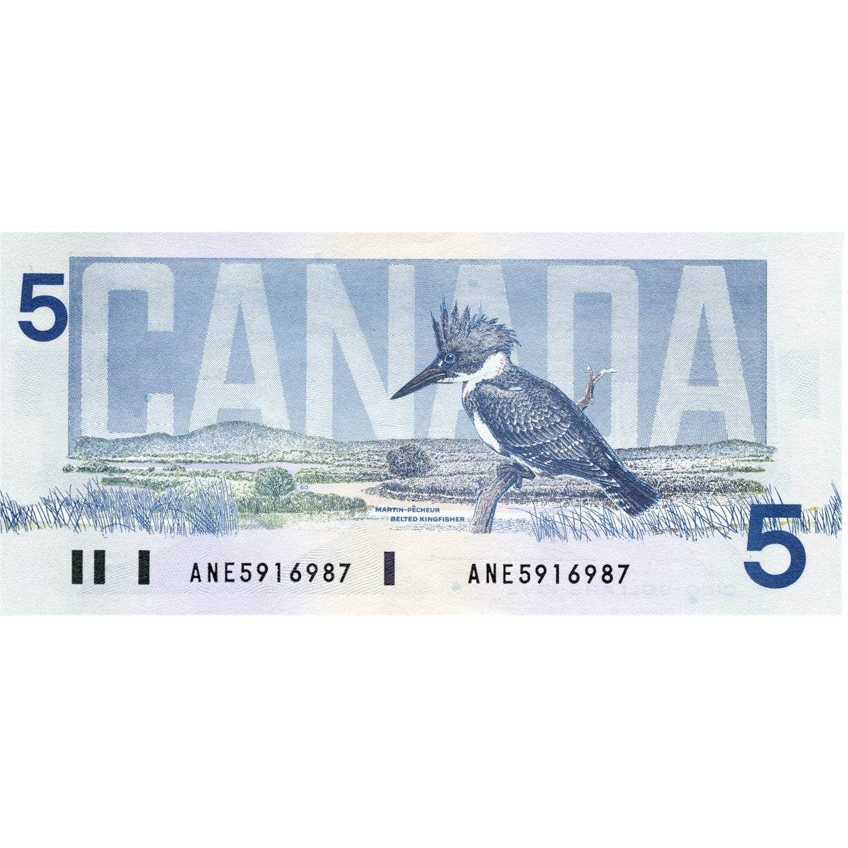 BC-56c-i 1986 Canada $5 Bonin-Thiessen, ANE, Choice Uncirculated (CUNC63)