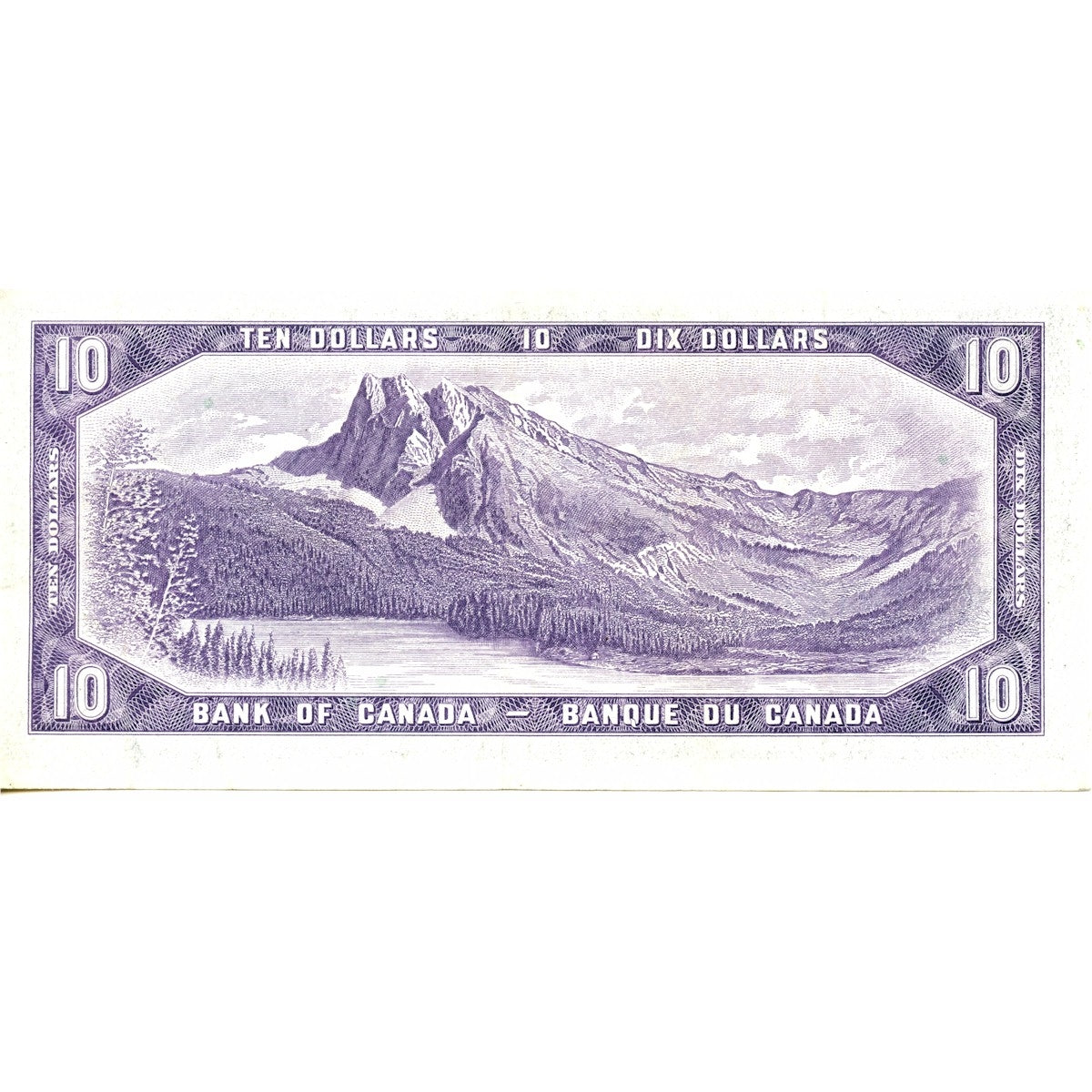 BC-40a 1954 Canada $10 Beattie-Coyne, U/D, Very Fine (VF20)