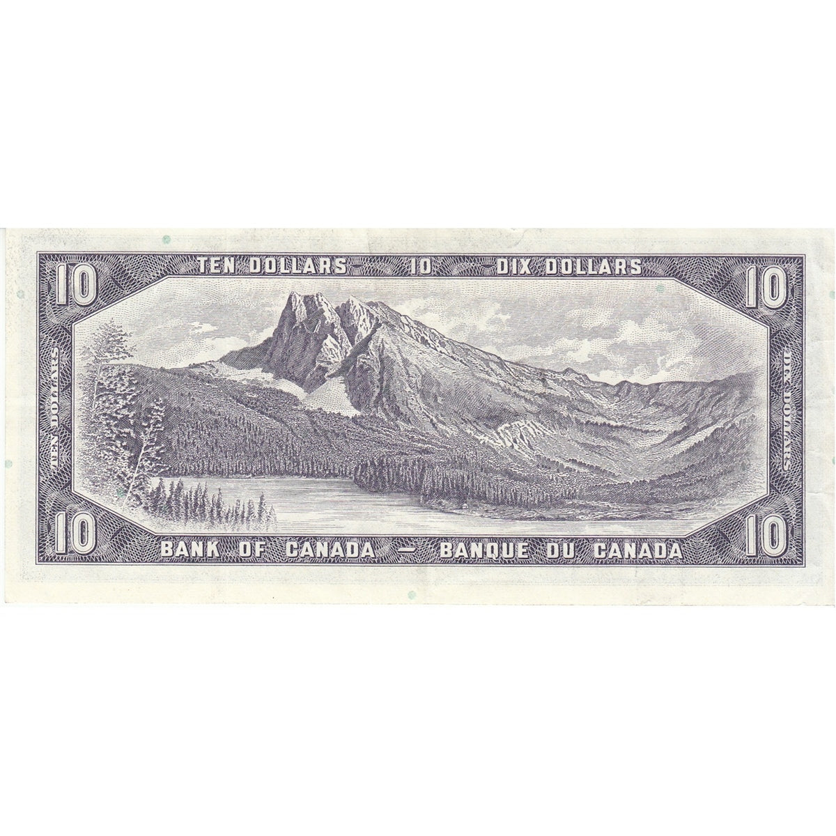 BC-40b 1954 Canada $10 Beattie-Rasminsky, S/V, VF-EF
