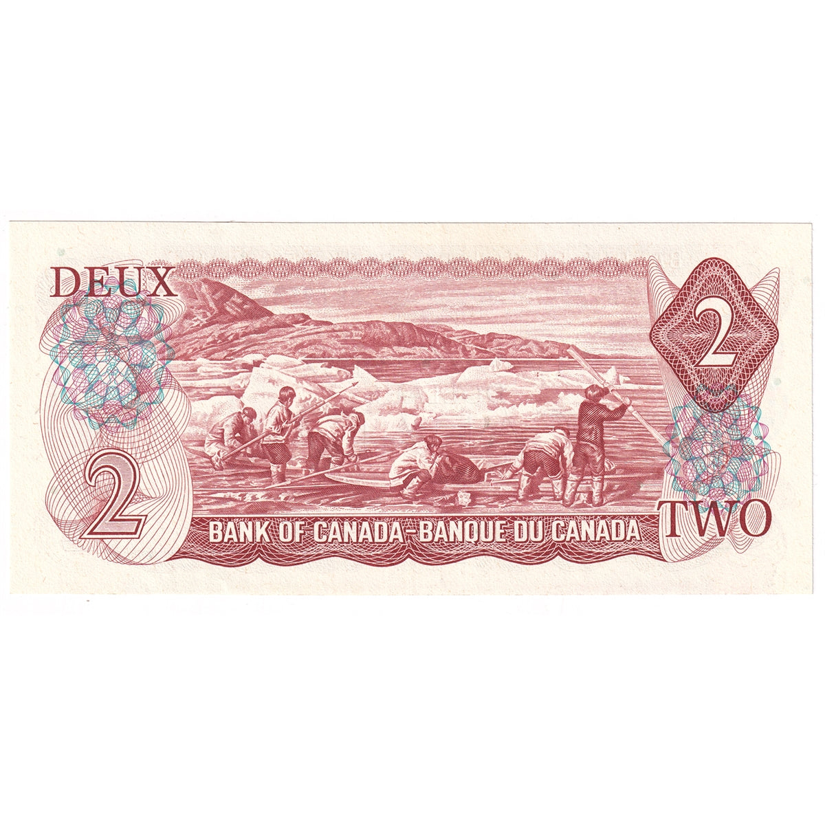 BC-47a-i 1974 Canada $2 Lawson-Bouey, ABT, Almost Uncirculated (AU50)