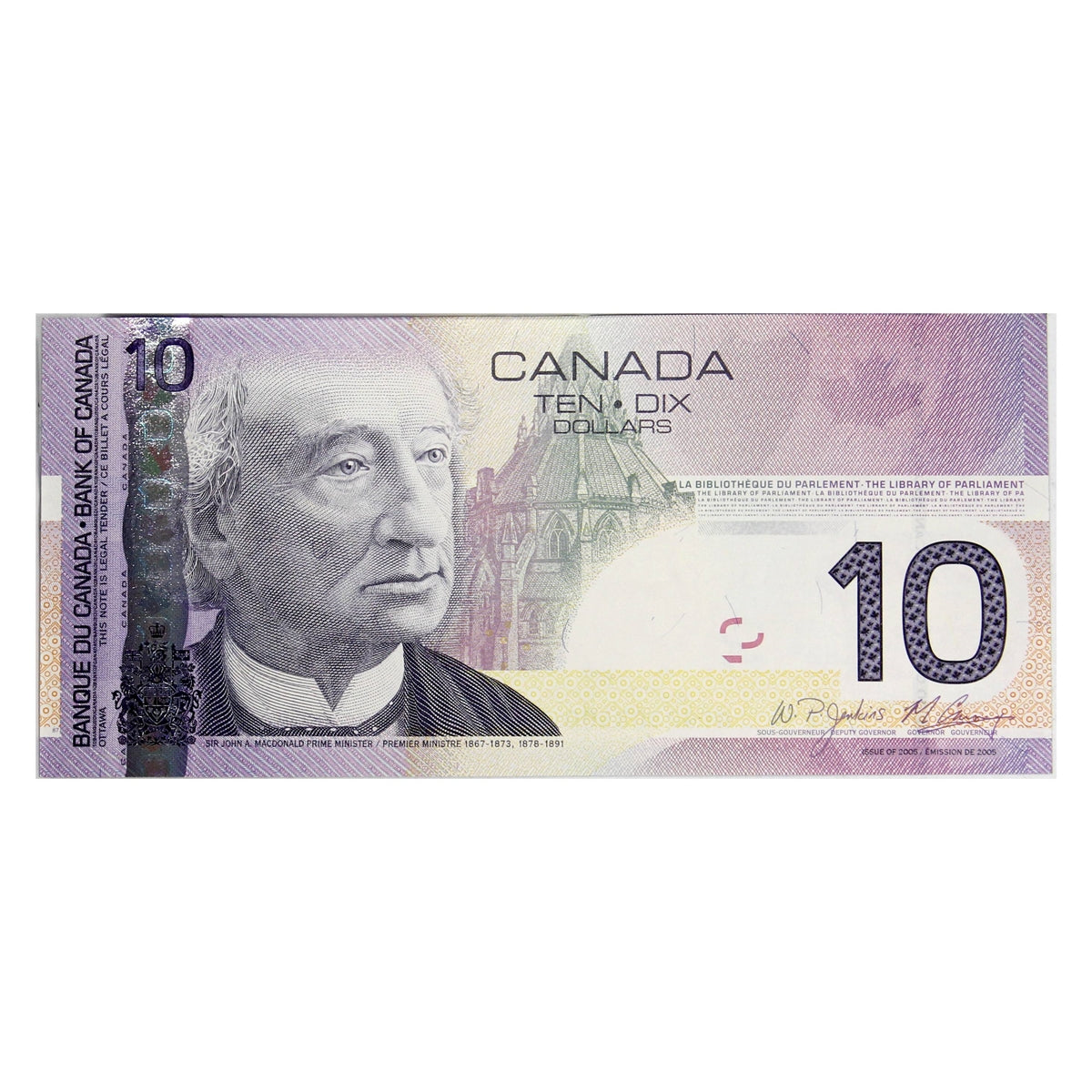 BC-68b 2008 Canada $10 Jenkins-Carney, BFG, UNC
