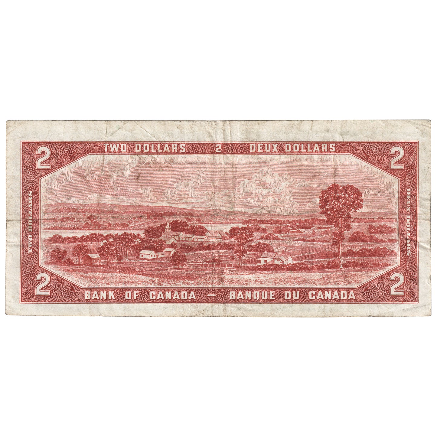 BC-38a 1954 Canada $2 Beattie-Coyne, L/B, F-VF