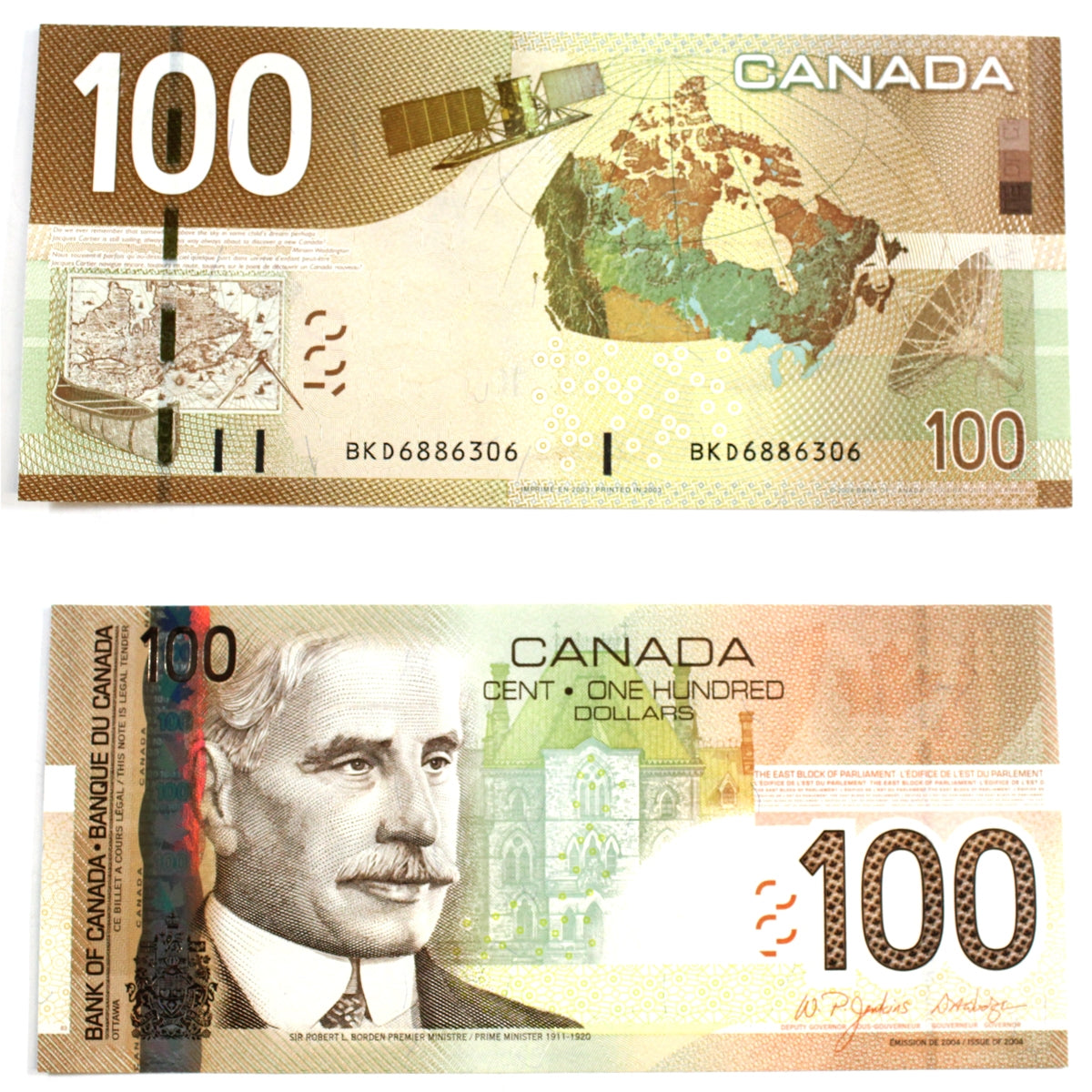BC-66a 2003 Canada $100 Jenkins-Dodge, BKD, Choice Uncirculated (CUNC63)