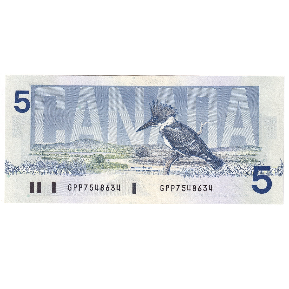 BC-56c 1986 Canada $5 Bonin-Thiessen, GPP, AU-UNC