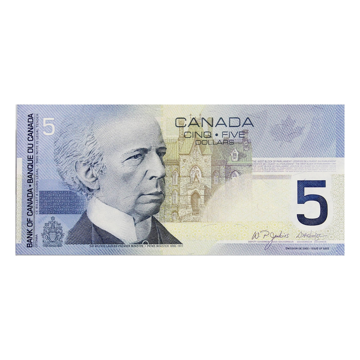BC-62b 2004 Canada $5 Jenkins-Dodge, HNT, Choice Uncirculated (CUNC63)